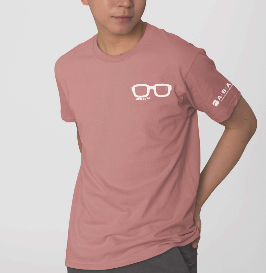 Mauve BEHAVE. T-Shirt