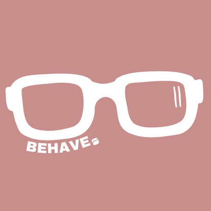 Mauve BEHAVE. T-Shirt