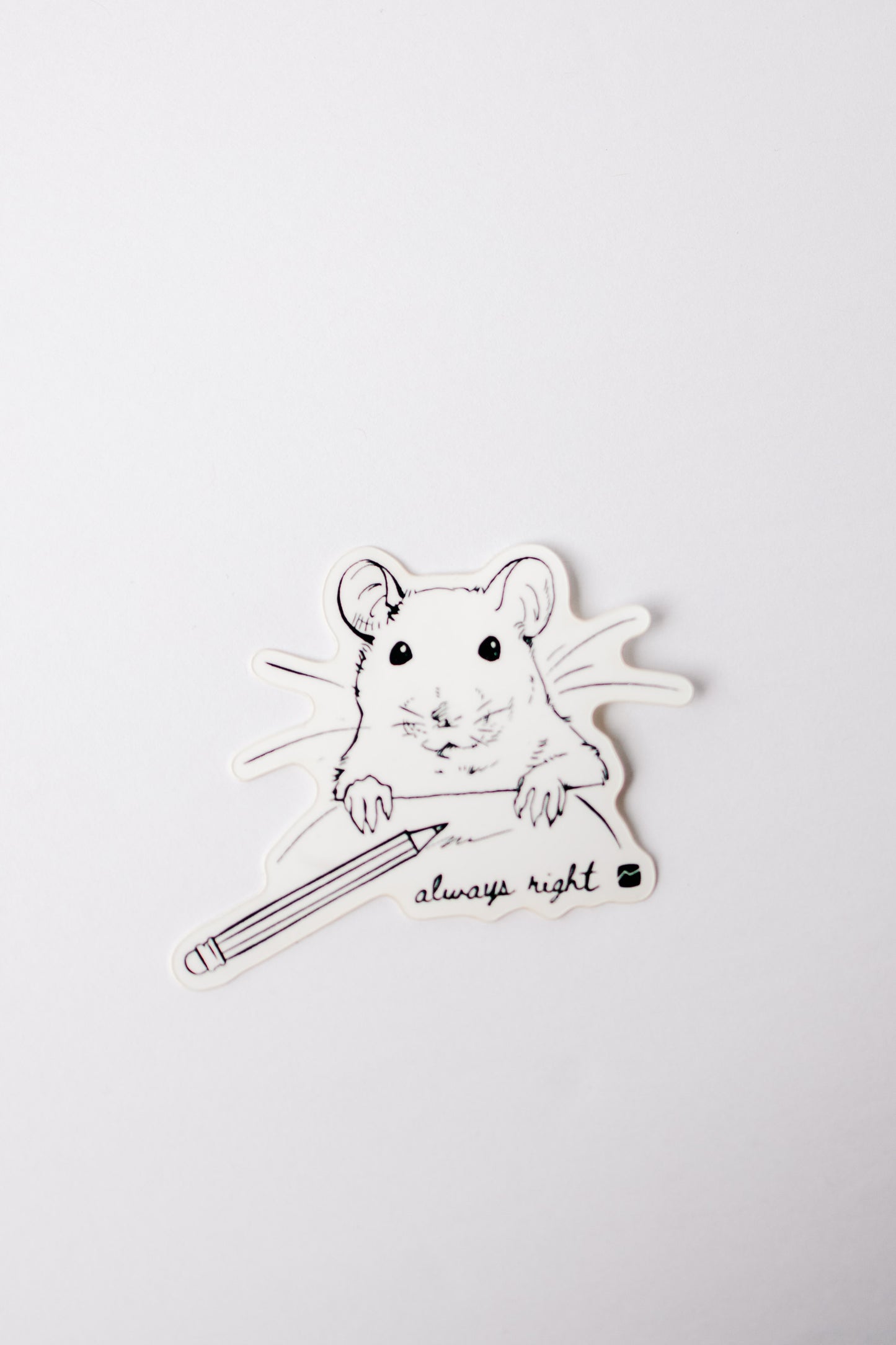 Rat is Always Right Sticker