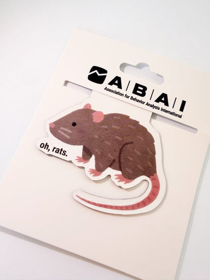 Oh, Rats. Magnetic Bookmark