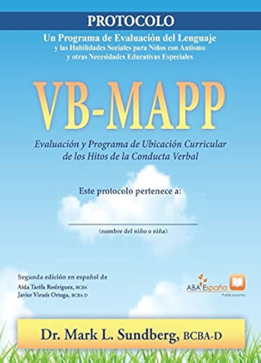 VB-MAPP, Evaluación y programa de ubicación curricular de los hitos de la conducta verbal: Protocolo