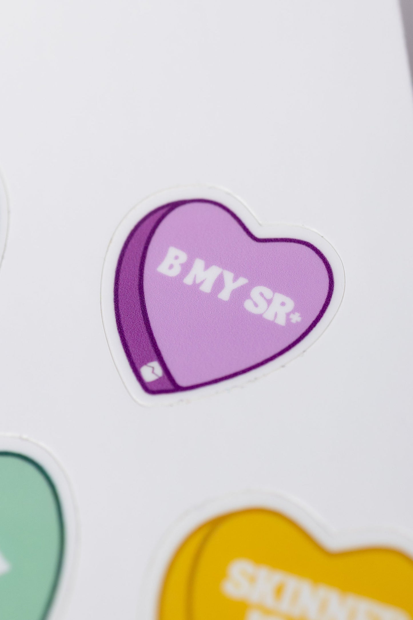 Candy Heart Sticker Sheet