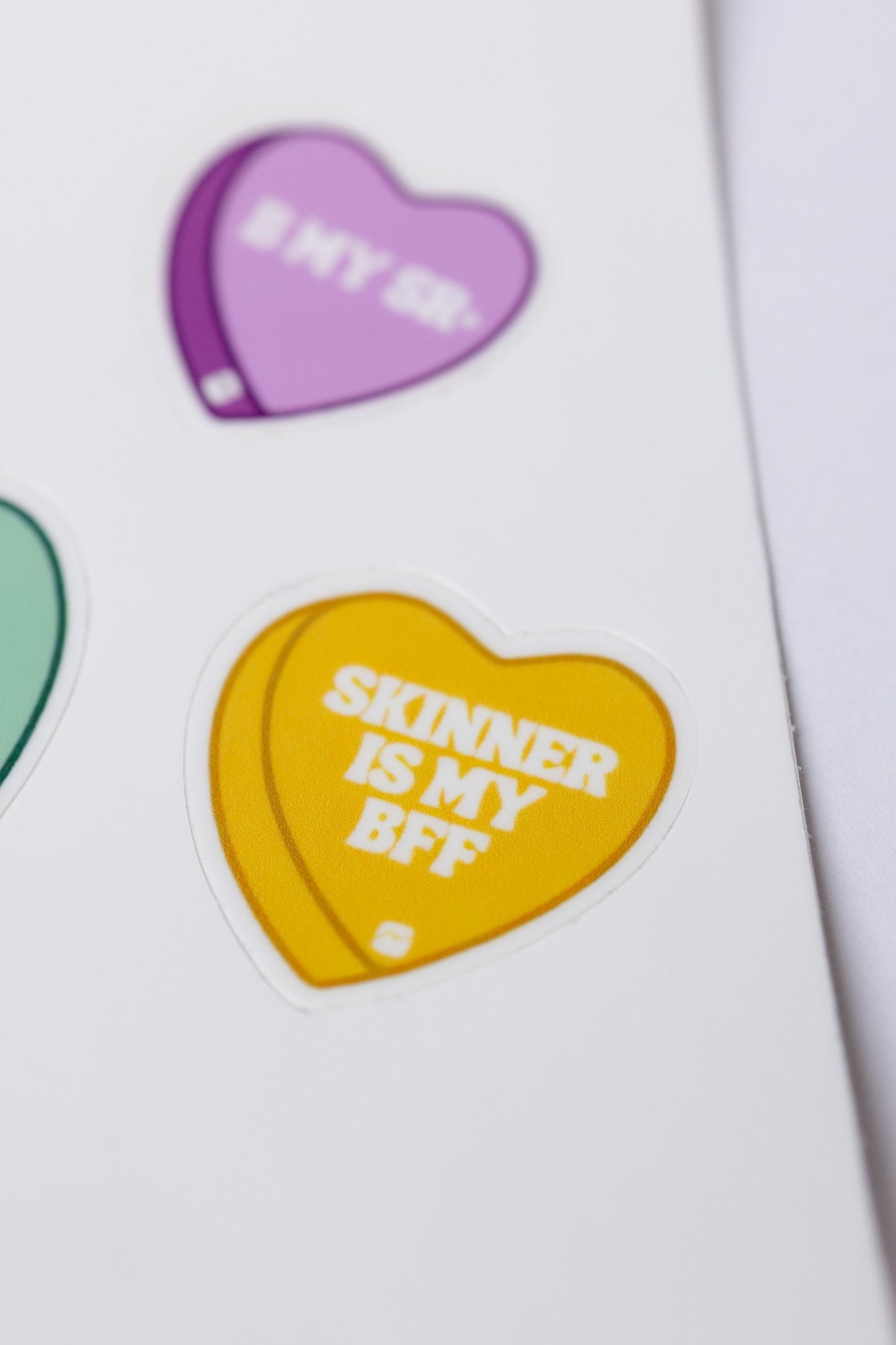 Candy Heart Sticker Sheet