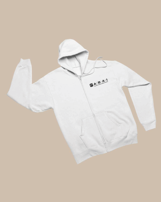 White ABAI Zip-Up